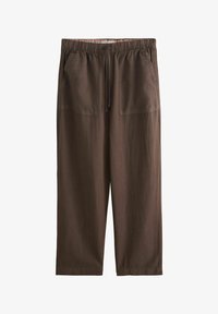 Sélectionné, chocolate brown stripe