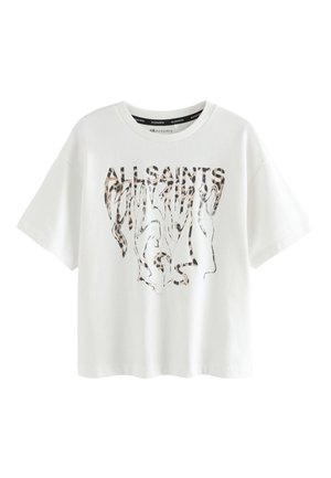 CREW - Nyomott mintás póló - cream