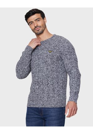 ELY - Jumper - navy ecru twist