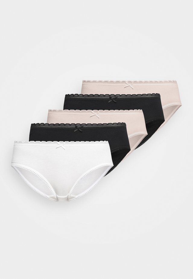 5 PACK - Braguitas - black/beige/ivory/beige/black
