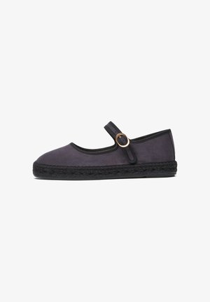 FRED MARTIN COLLECTION, CROISETTE - Bailarinas con hebilla - onyx vegan suede
