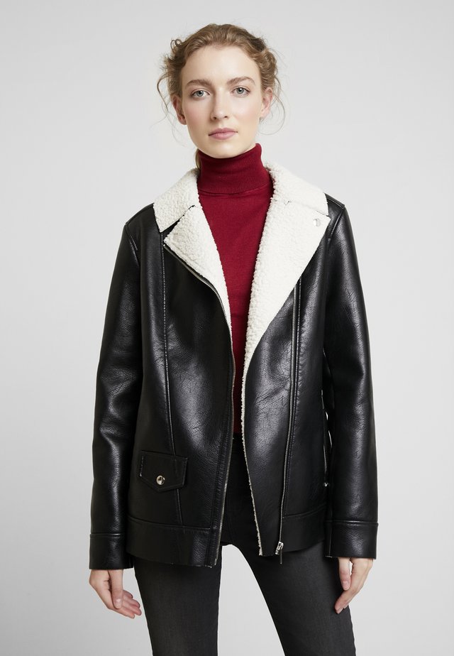 ANACORTES - Giacca in similpelle - black