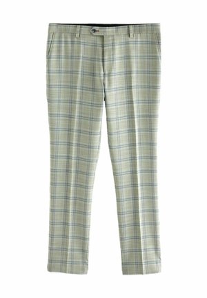 SKINNY FIT PATTERNED - Anzughose - green