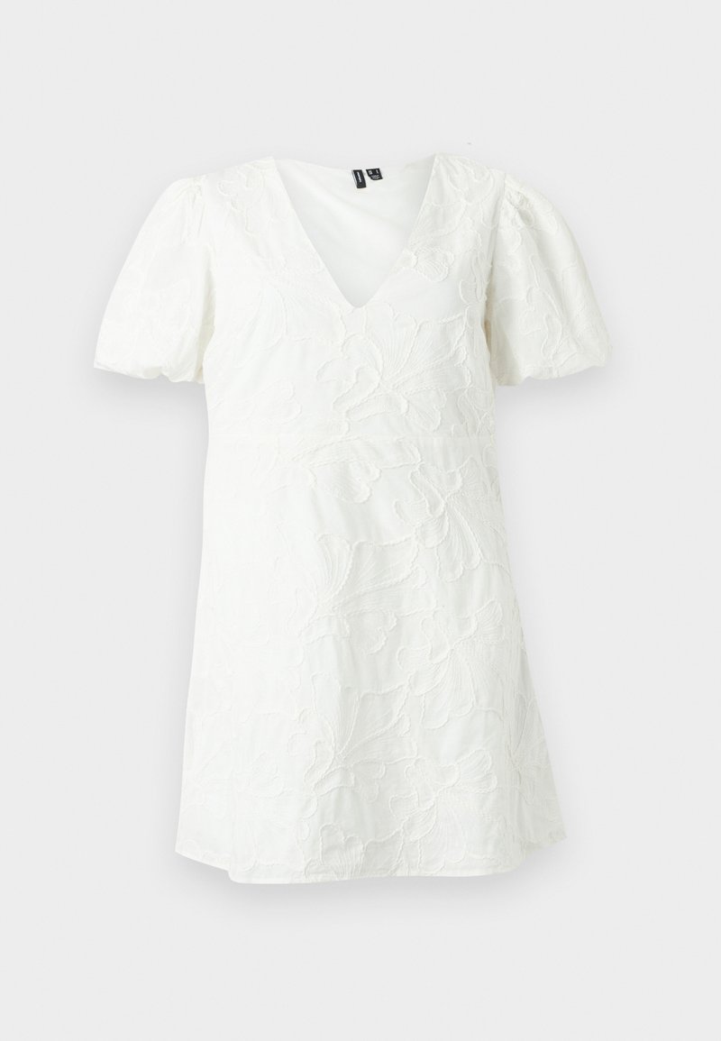 Vero Moda VMANN DRESS WOVEN - Day dress - snow white/white - Zalando