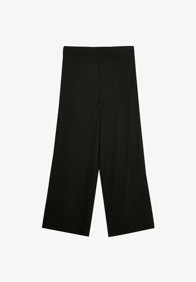 Koton WIDE LEG - Stoffhose - black