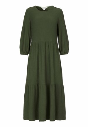 Cellbes of Sweden, JERSEY DRESS WITH RUFFLE - Jerseykjole - dark green
