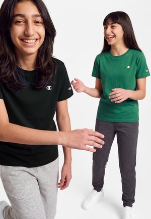 Champion, ICONS CONTRAST UNISEX 2 PACK - Basic T-shirt - dark blue/green