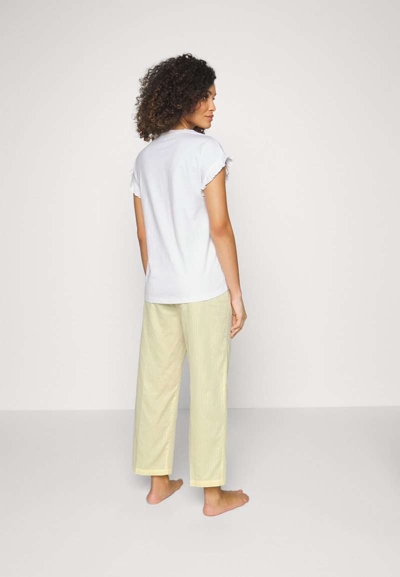 Damen Nachthemden | Esprit STRIPE COMBI SLEEVE SHIRT PANTS Pyjama pastel yellow/gelb - PH60647 Damen Nachthemden | Esprit STRIPE COMBI SLEEVE SHIRT PANTS Pyjama pastel yellow/gelb - PH60647