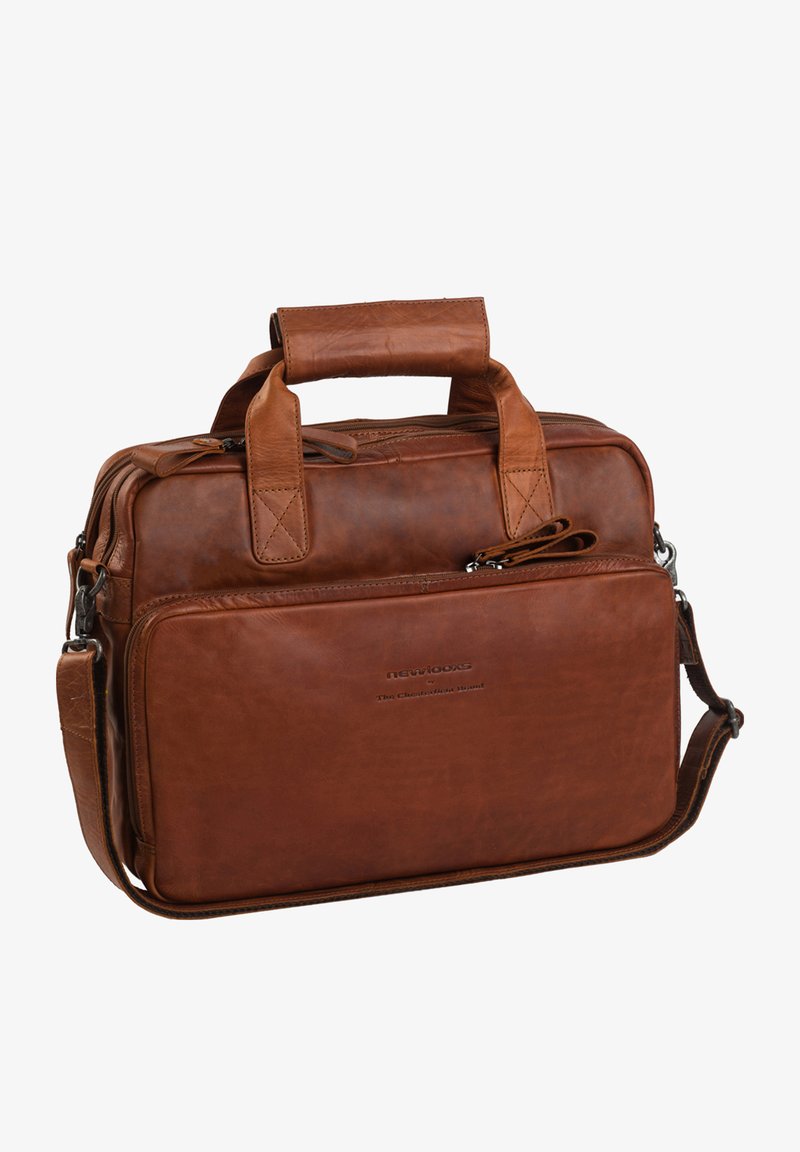 The Chesterfield Brand WAX PULL UP GENEVA - Laptop bag - cognac