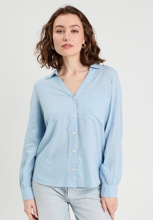 LANGARM - Button-down blouse - bleu pastel