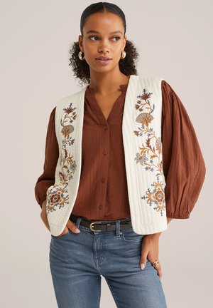 WE Fashion Waistcoat - ecru
