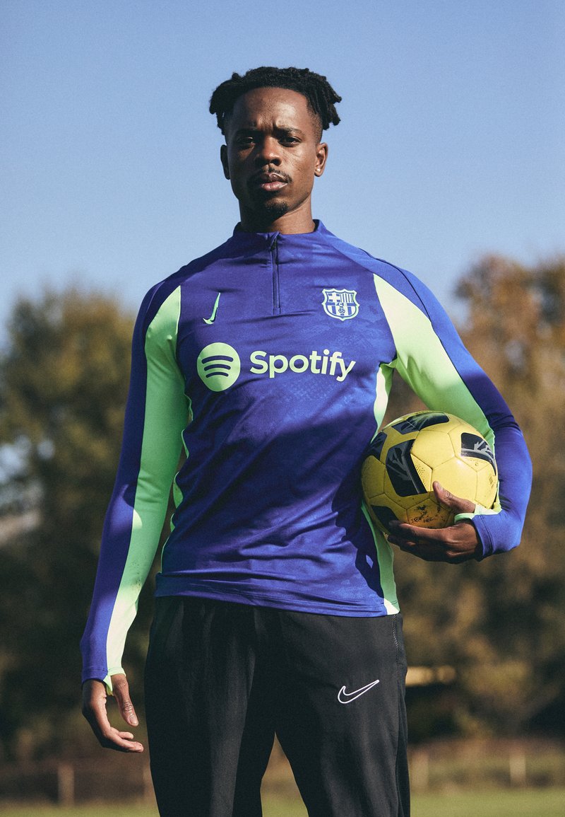 Nike Performance FC BARCELONA NIKE DF STRIKE DRILL TOP THIRD PRE-MATCH - Klub merchandise - old royal old royal lime blast lime blast