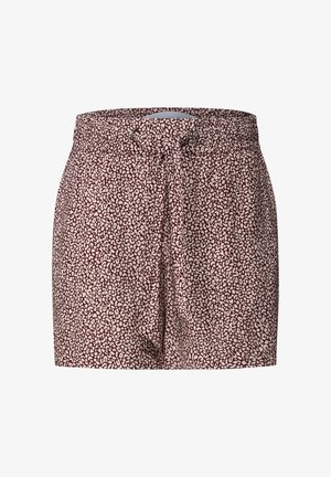 Street One Studio, MID WAIST SHORTS MIT FLORALEM PRINT - Shorts - vanilla sand
