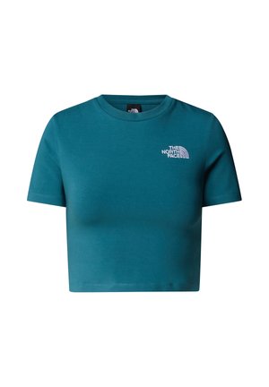 The North Face CROP TEE - Print T-shirt - space