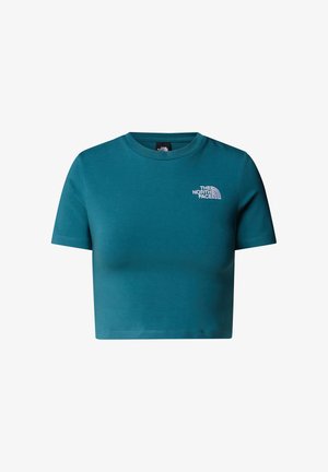 The North Face W ESSENTIAL CROPPED SLIM SHORT SLEEVE TE - T-shirt print - space