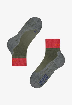 FALKE SHORT COOL - Sportsocken - herb