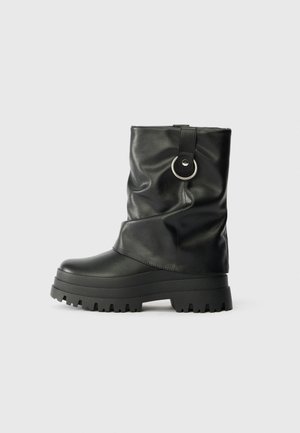 Even&Odd Botas de tornozelo com plataforma - black