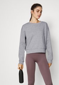 ONLY Play ONPLOUNGE LIFE NOOS - Bluză de molton - light grey melange