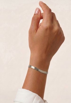 Winther Studio, FLAT SNAKE - Bracelet - silver-colored