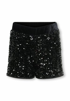 KOGCONFIDENCE SEQUIN - Shorts - black