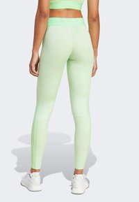adidas Performance HYPERGLAM  - Tights - semi green spark   lime burst