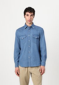 Tommy Hilfiger LIGHT WEIGHT WESTERN SHIRT UNISEX - Chemisier - light blue denim