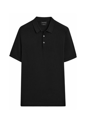 Massimo Dutti SHORT SLEEVE  - Polo shirt - black
