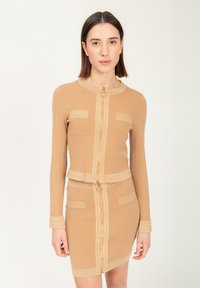 INFLUENCER FULL ZIP - Cardigan - camel