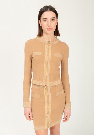 FULL ZIP - Cardigan - camel