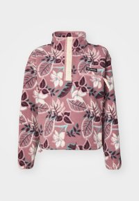 HELVETIA™ II HALF SNAP - Vesta od flisa - fig/pasteled multi