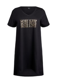 Zizzi Noćna košulja - black w more