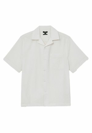 Reiss, REGULAR FIT - ECLIPSE TEXTURED CUBAN-COLLAR SHORT-SLEEVE SHIRT . - Skjorter - off white