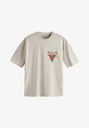 Next, NEXT - T-shirt print - stone motley crew neck