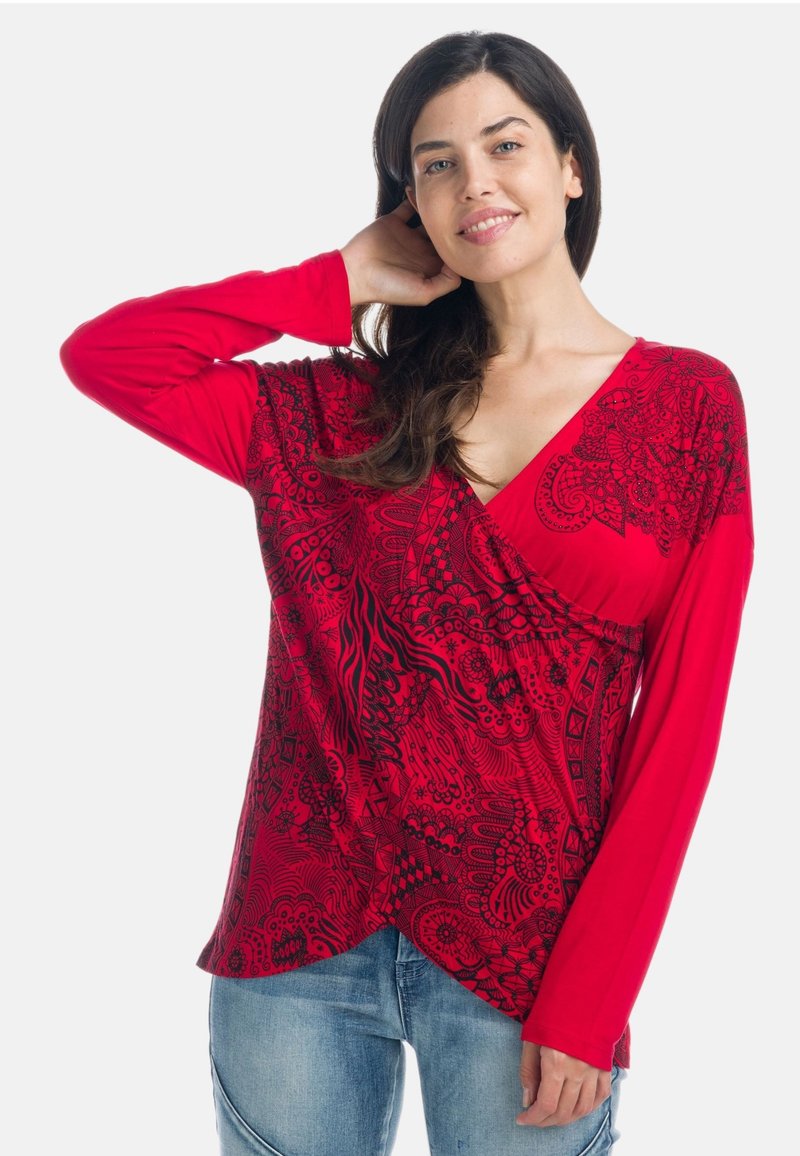 Koroshi Top s dlouhým rukávem - rojo