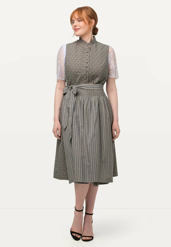 Dirndl - Blusenkleid - gris taupe