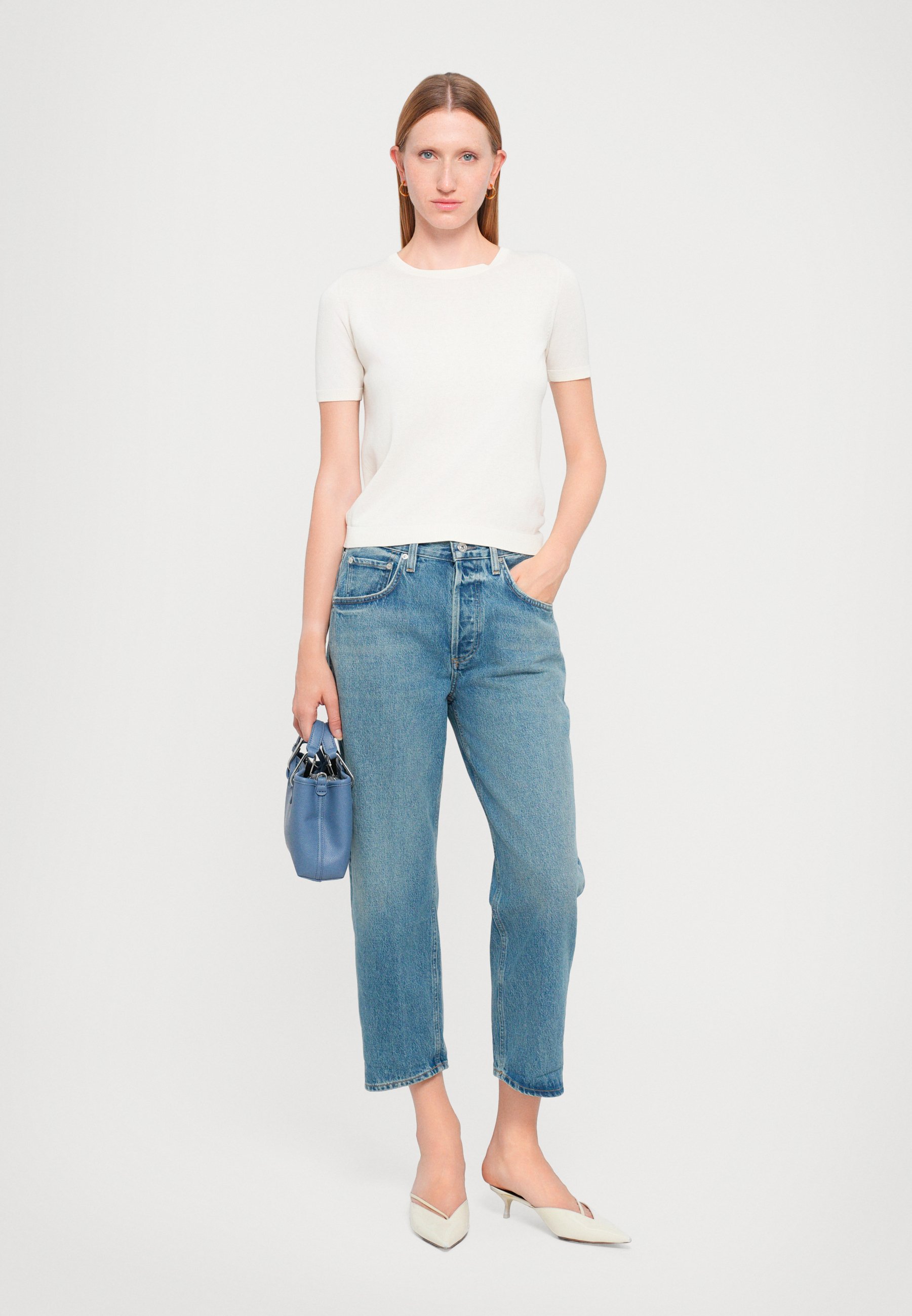 ボトムスその他 Citizens of Humanity Light washed blue Dahlia jeans Citizens of Humanity DAHLIA - Jeansy Relaxed Fit/niebieski