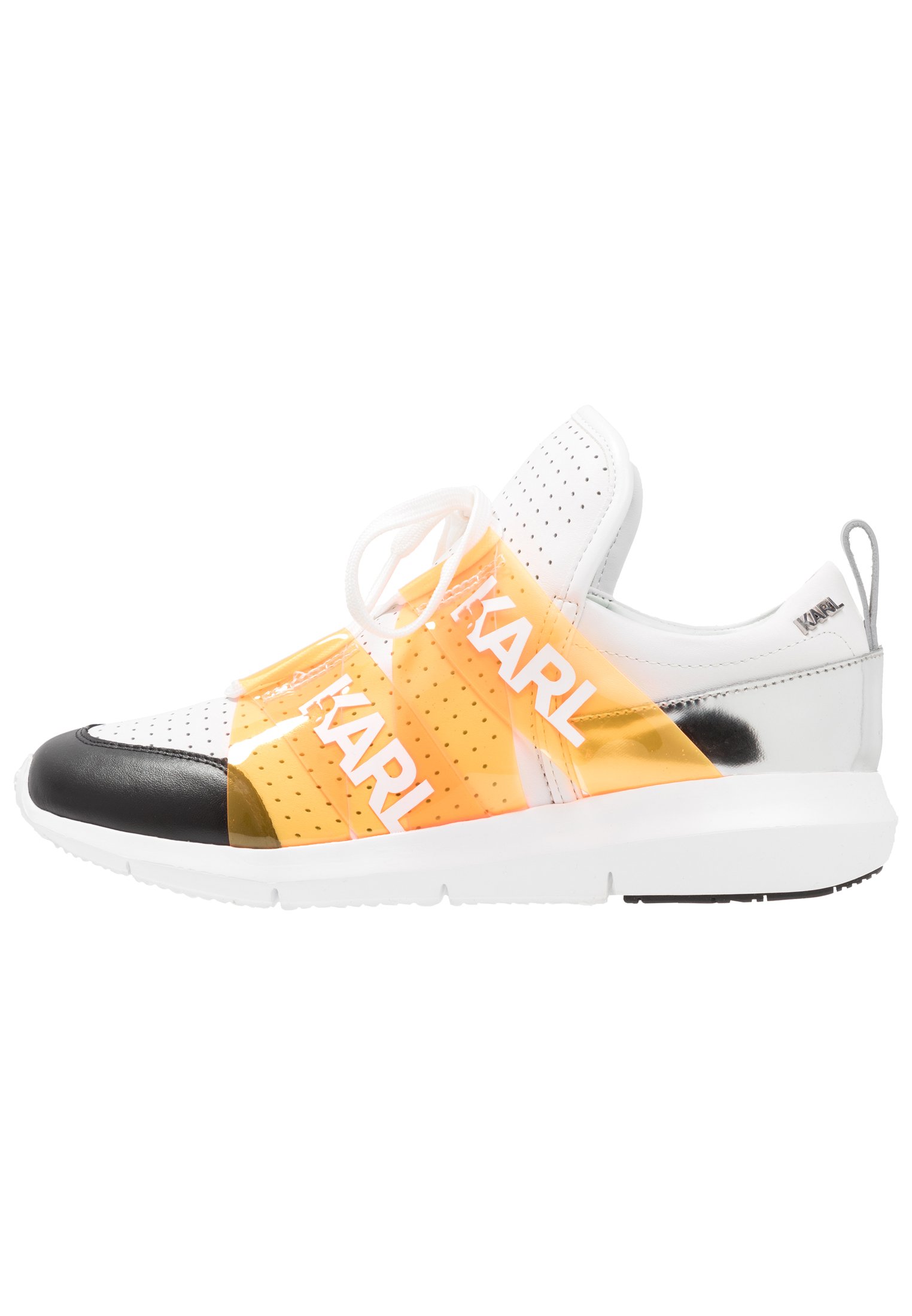 KARL LAGERFELD VITESSE LEGERE - Slippers - black/white KARL LAGERFELD VITESSE LEGERE - Slippers - black/white