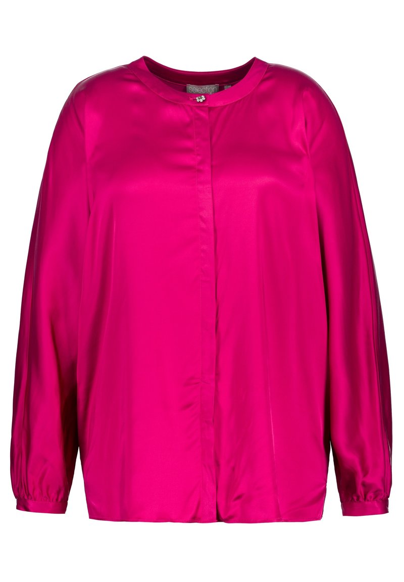 Ulla Popken Overhemdblouse donkerroze