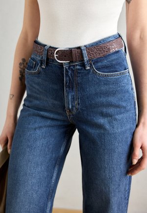 VELOURSGÜRTEL - Ceinture - dark brown