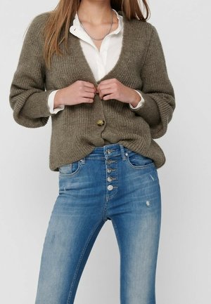 Chaqueta de punto - mottled brown