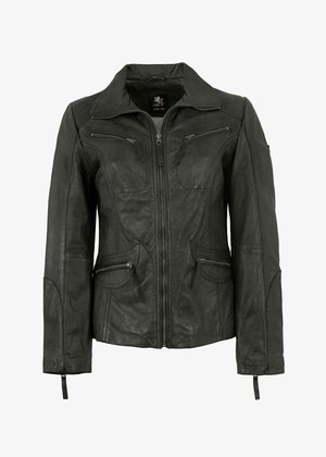 KATTA - Leather jacket - schwarz