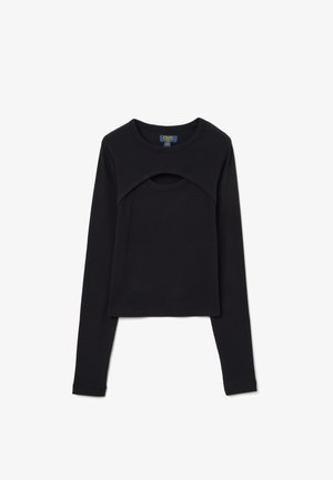 REGULAR FIT - T-shirt à manches longues - gunmetal