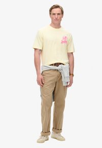 Superdry & Co LO-FI PUNK GRAPHIC - T-shirts print - urban cream