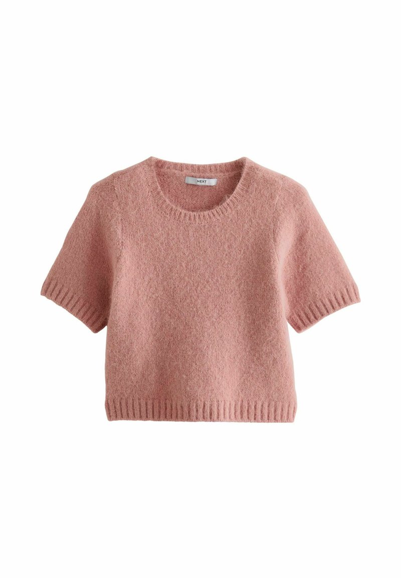 Next T-shirt print donkerroze