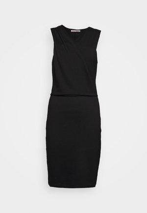 Anna Field Petite DRAPPED NECKLINE SMART BODYCON SLEEVELESS MINI DRESS - Jerseykleid - black