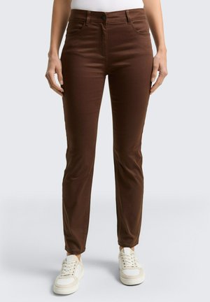 Pantalon classique - dark pecan brown