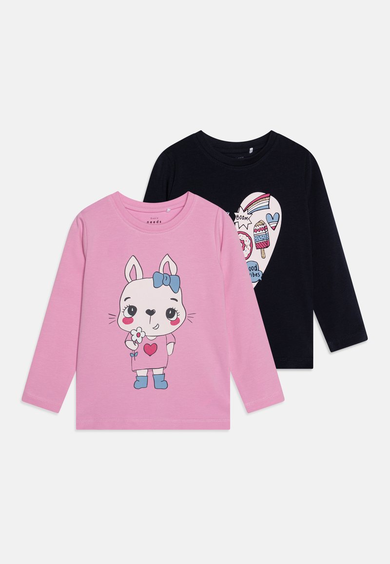 Name it NMFVIX 2PACK - Tops ar garām piedurknēm - pastel lavender/dark sapphire