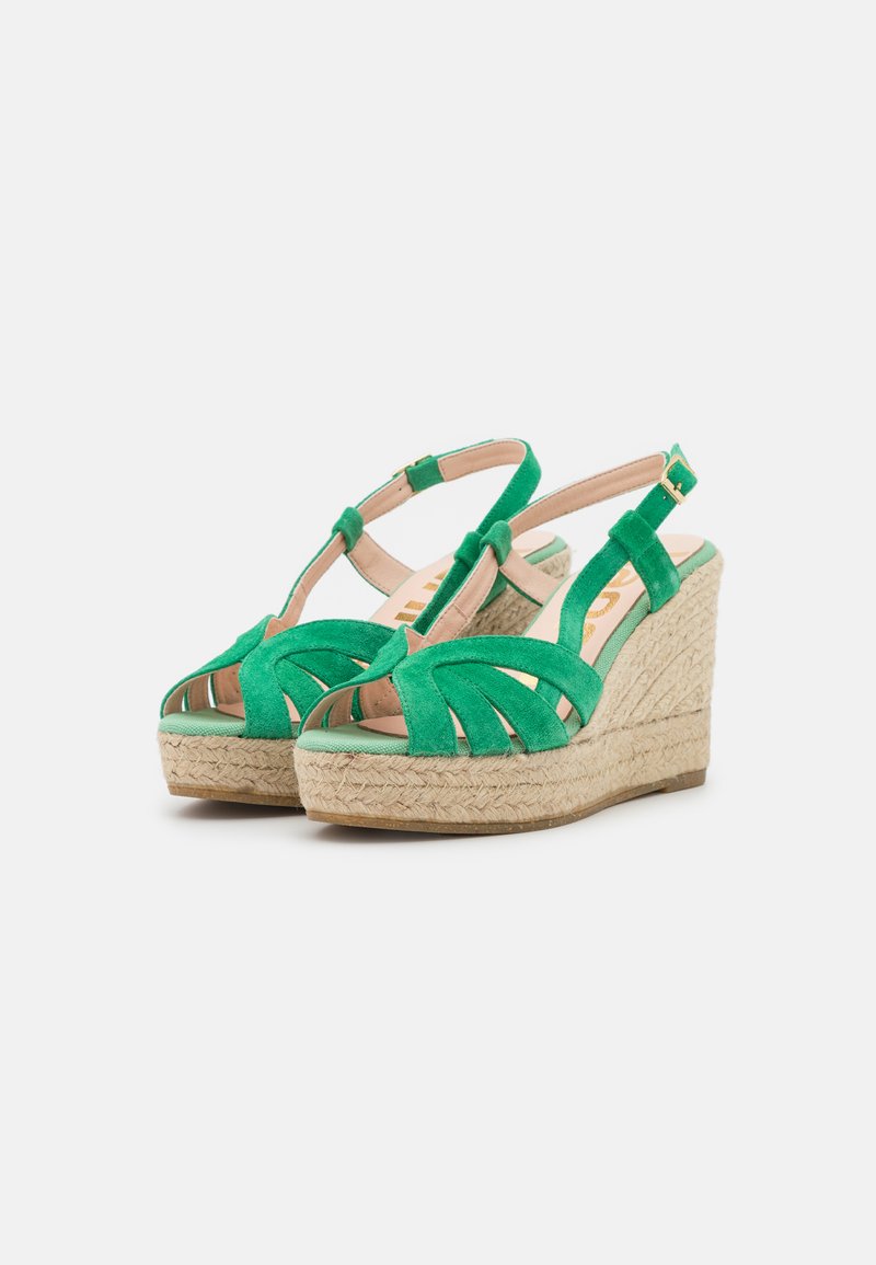 emerald green wedges