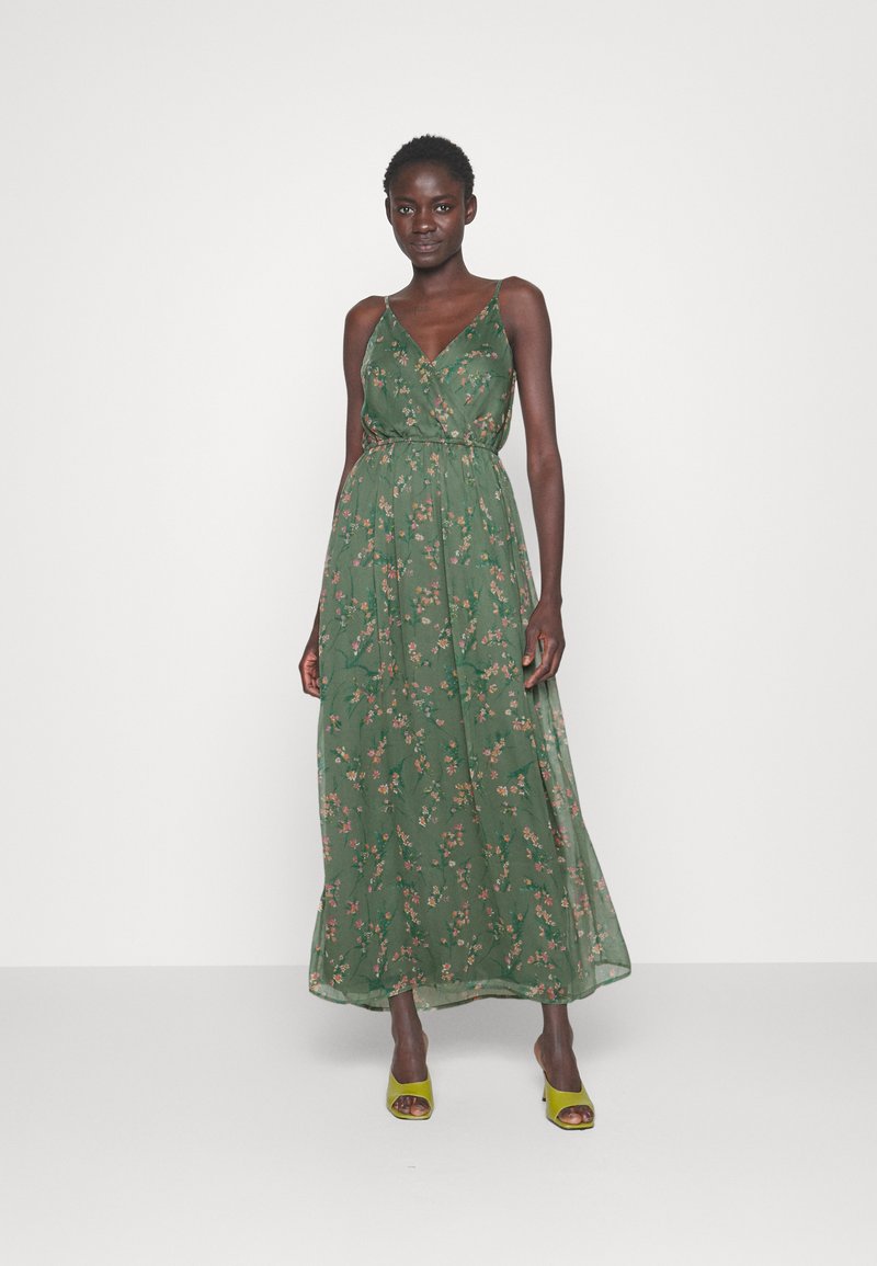 Vero Moda Tall VMSMILLA SINGLET WRAP ANKLE DRESS - Maxi šaty - laurel wreath/vega
