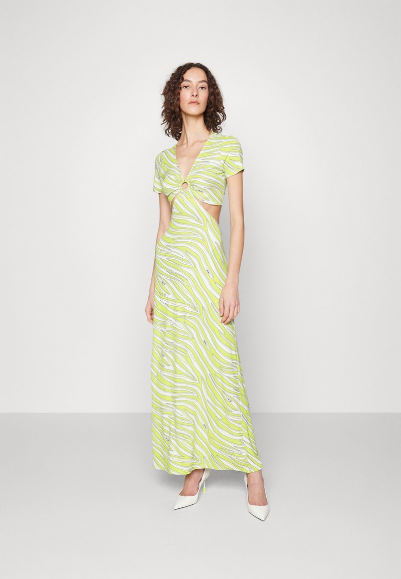 MICHAEL Michael Kors ZEBRA ORING - Robe longue - limeade